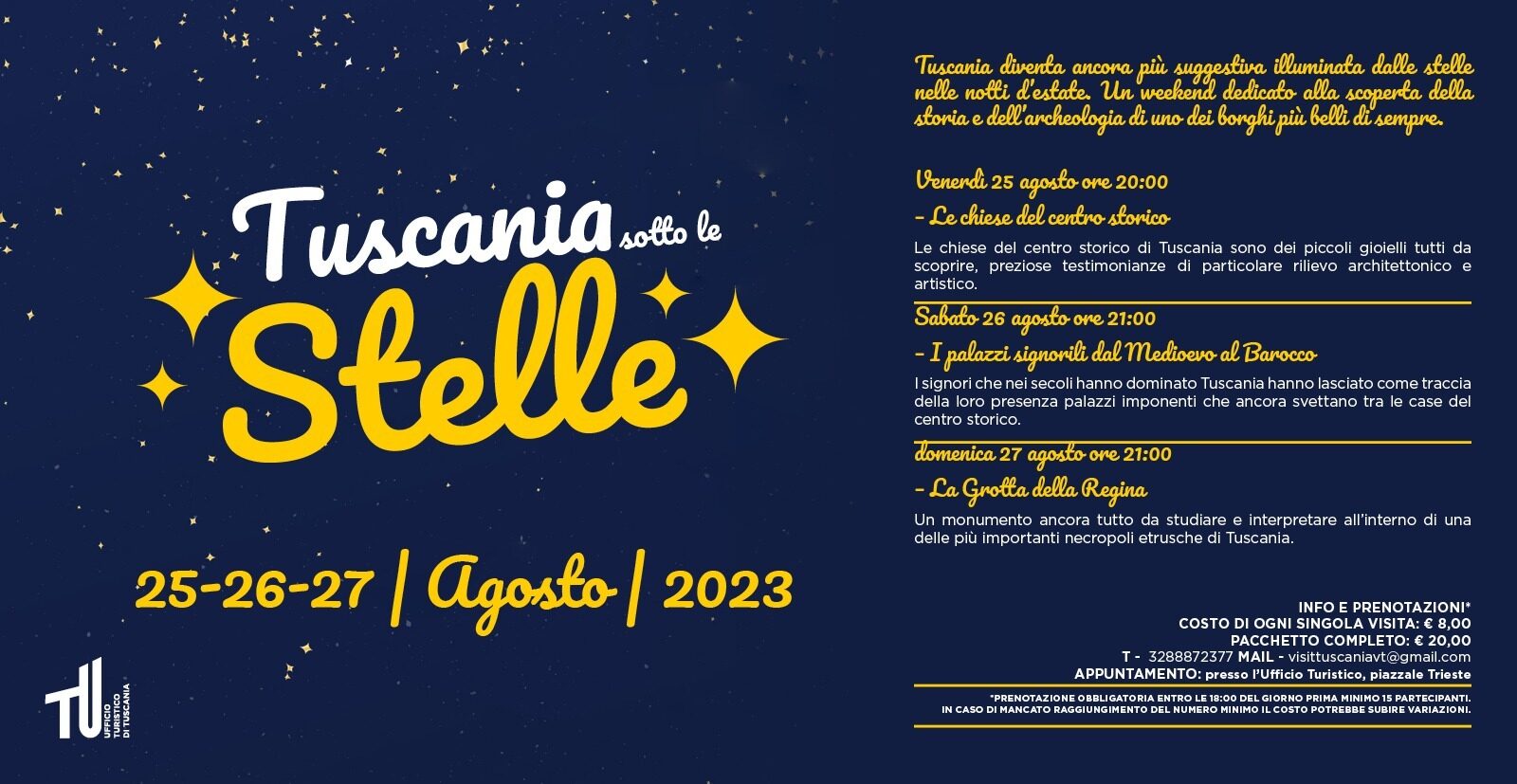TUSCANIA SOTTO LE STELLE