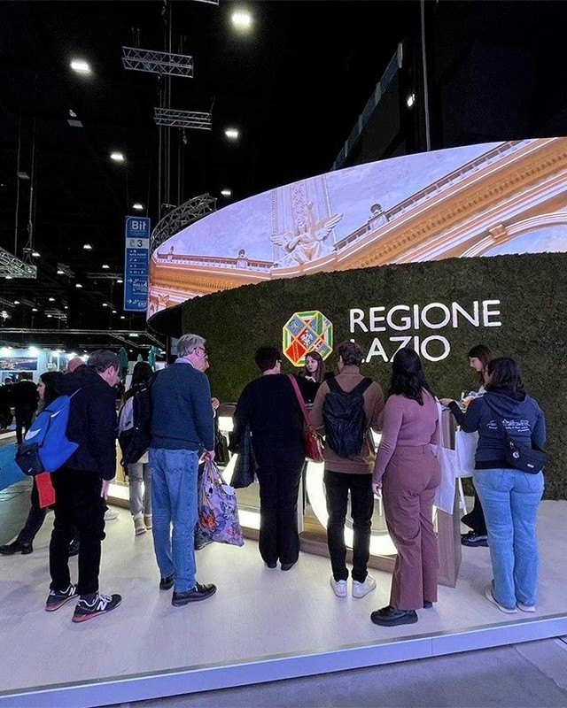 Lo stand della Regione Lazio alla BIT di Milano